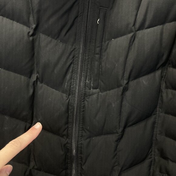 Lands' End Down Puffer Jacket Womens 1X 16W-18W Hooded Long Parka Winter Warm - Picture 5 of 16